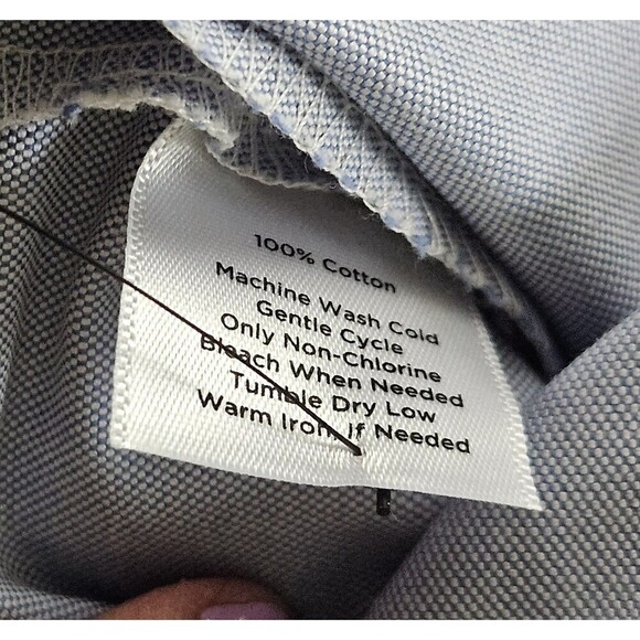 Talbots Womens Skirt Blue Oxford Sailor Nautical A Line Size 4 PETITE Pockets - Picture 6 of 9